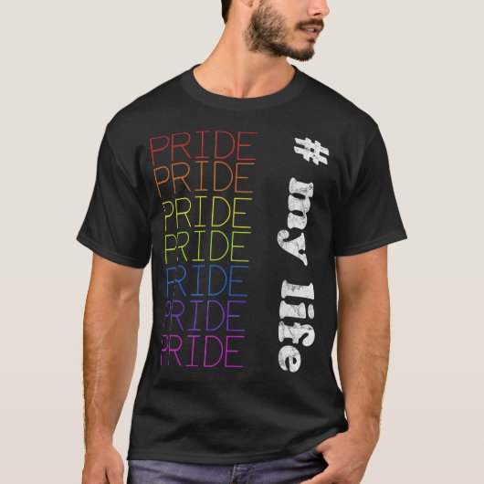 LGBTQ My Life Pride T-shirt (Voorkant)