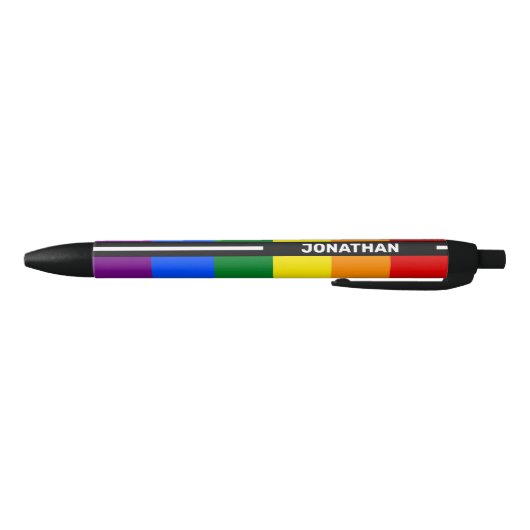 LGBTQ  naam Gay Pride Flag Rainbow Blauwe Inkt Pen (Bodem)