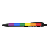 LGBTQ  naam Gay Pride Flag Rainbow Blauwe Inkt Pen (Bovenkant)