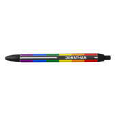 LGBTQ  naam Gay Pride Flag Rainbow Blauwe Inkt Pen (Voorkant)