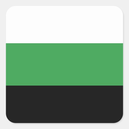 LGBTQ Neutrois Pride Vlag Vierkante Sticker (Voorkant)