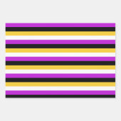 LGBTQ, niet binair, Gendervloeistofvlaggen Inpakpapier Vel (Voorkant 2)