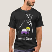 LGBTQ NonBinary Mama Bear LGBT NonBinary Pride Enb T-shirt (Voorkant)