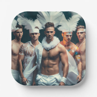 LGBTQ+ of vrijgezellenfeest papieren borden  Bordje