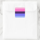 LGBTQ Omnisexual Pride Vierkante Sticker (Tas)