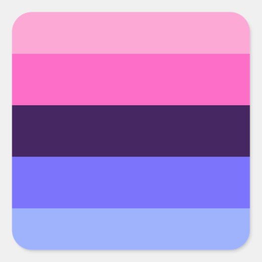 LGBTQ Omnisexual Pride Vierkante Sticker (Voorkant)