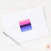 LGBTQ Omnisexual Pride Vierkante Sticker (Envelop)