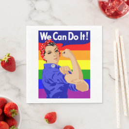 LGBTQ-ONTWERP "WE KUNNEN HET DOEN" SERVETTEN