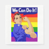 LGBTQ-ONTWERP "WE KUNNEN HET DOEN" SERVETTEN (Voorkant)