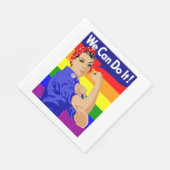 LGBTQ-ONTWERP "WE KUNNEN HET DOEN" SERVETTEN (Hoek)