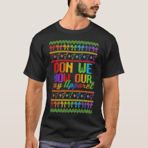 LGBTQ Oogstrelende kersttrui, we zijn nu onze homp T-shirt