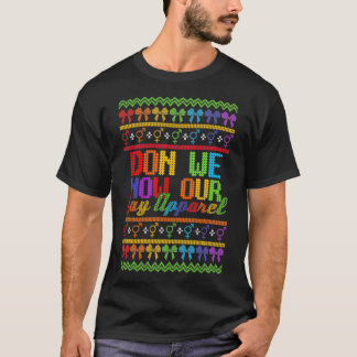 LGBTQ Oogstrelende kersttrui, we zijn nu onze homp T-shirt