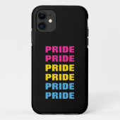 LGBTQ Pansexual Pride  Herhaalde tekst Case-Mate iPhone Case (Achterkant)