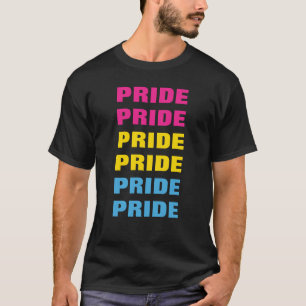 LGBTQ Pansexual Pride Herhaalde tekst T-shirt
