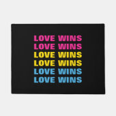 LGBTQ Pansexual Pride Love Wint aangepaste herhali Deurmat (Voorkant)