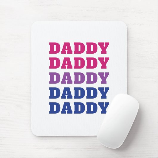 LGBTQ papa Bisexual Pride Dad Vaderdag Muismat (Met muis)