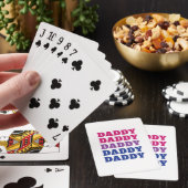 LGBTQ papa Bisexual Pride Dad Vaderdag Pokerkaarten (Insitu)
