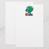 LGBTQ Peacock Briefpapier (Voorkant / Achterkant)