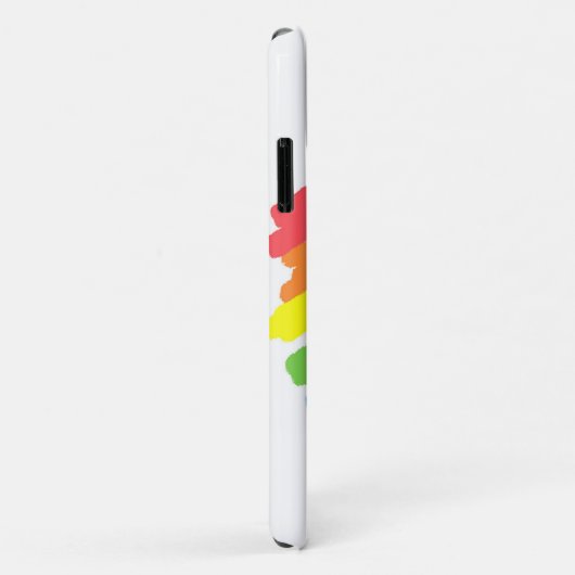 LGBTQ-penseelstreken regenboog Case-Mate iPhone Case (Achterkant/rechts)