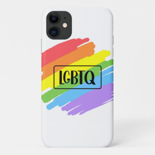 LGBTQ-penseelstreken regenboog Case-Mate iPhone Case