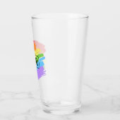 LGBTQ-penseelstreken regenboog Glas (Links)