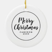 LGBTQ-penseelstreken regenboog Keramisch Ornament (Achterkant)