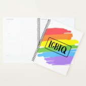 LGBTQ-penseelstreken regenboog Planner (Display)