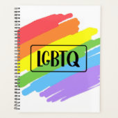 LGBTQ-penseelstreken regenboog Planner (Voorkant)