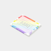 LGBTQ-penseelstreken regenboog Post-it® Notes (Schuin)