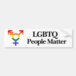 LGBTQ People Matter Bumpersticker