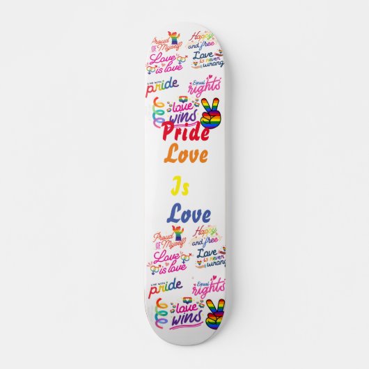 LGBTQ PERSOONLIJK SKATEBOARD (Voorkant)
