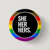 LGBTQ+ Philadelphia Pride-vlag (QPOC) Ronde Button 3,2 Cm (Voorkant)
