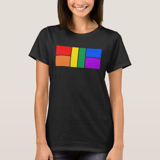 LGBTQ Pickleball Pride, LGBT Rainbow Pickle Ball C T-shirt (Voorkant)