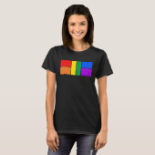 LGBTQ Pickleball Pride, LGBT Rainbow Pickle Ball C T-shirt (Voorkant volledig)