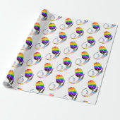 LGBTQ plus Tulp Bloemen Cadeaupapier (Uitgerold)
