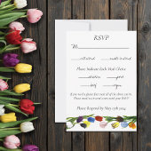 LGBTQ plus Tulp Bloemen RSVP Kaartje