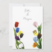 LGBTQ plus Tulp Bloemen Save The Date (Achterkant)