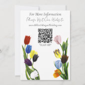 LGBTQ plus Tulp Bloemen Save The Date (Achterkant)
