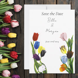 LGBTQ plus Tulp Bloemen Save The Date