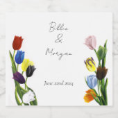 LGBTQ plus Tulpen Bloemen Bier Etiket (Enkel label)