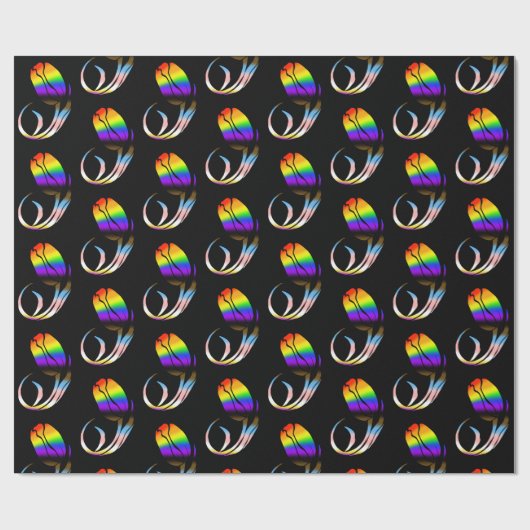 LGBTQ plus Tulpen Bloemen Cadeaupapier (Vlak)