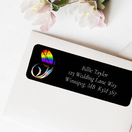 LGBTQ plus Tulpen Bloemen Etiket