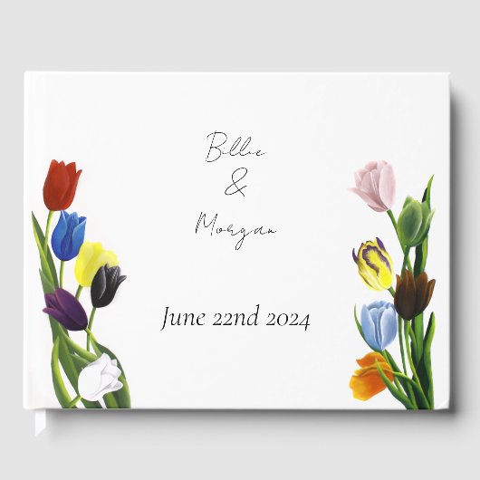 LGBTQ plus Tulpen Bloemen Gastenboek (Voorkant)