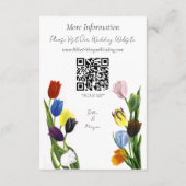 LGBTQ plus Tulpen Bloemen Informatiekaartje (Achterkant)