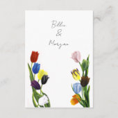 LGBTQ plus Tulpen Bloemen Informatiekaartje (Achterkant)