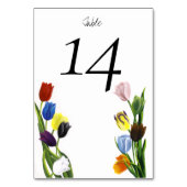 LGBTQ plus Tulpen Bloemen Kaart (Achterkant)