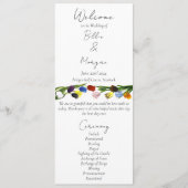 LGBTQ plus Tulpen Bloemen Programmakaart (Voorkant)