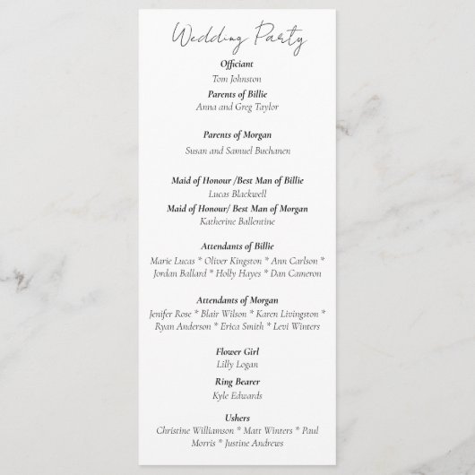 LGBTQ plus Tulpen Bloemen Programmakaart (Achterkant)