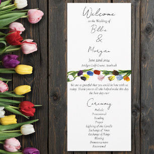 LGBTQ plus Tulpen Bloemen Programmakaart