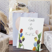 LGBTQ plus Tulpen Bloemen Reclamebord Met Voetstuk